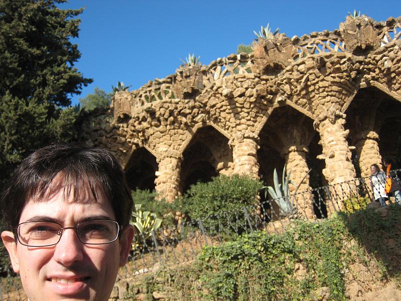 Typical fuzzy stone construction of Park Guel